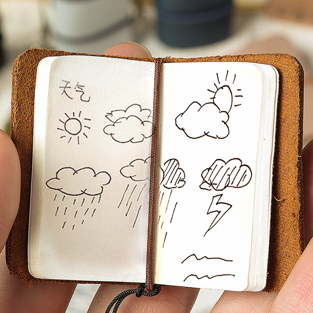 Leather Notebook Creative Portable Diary Portable