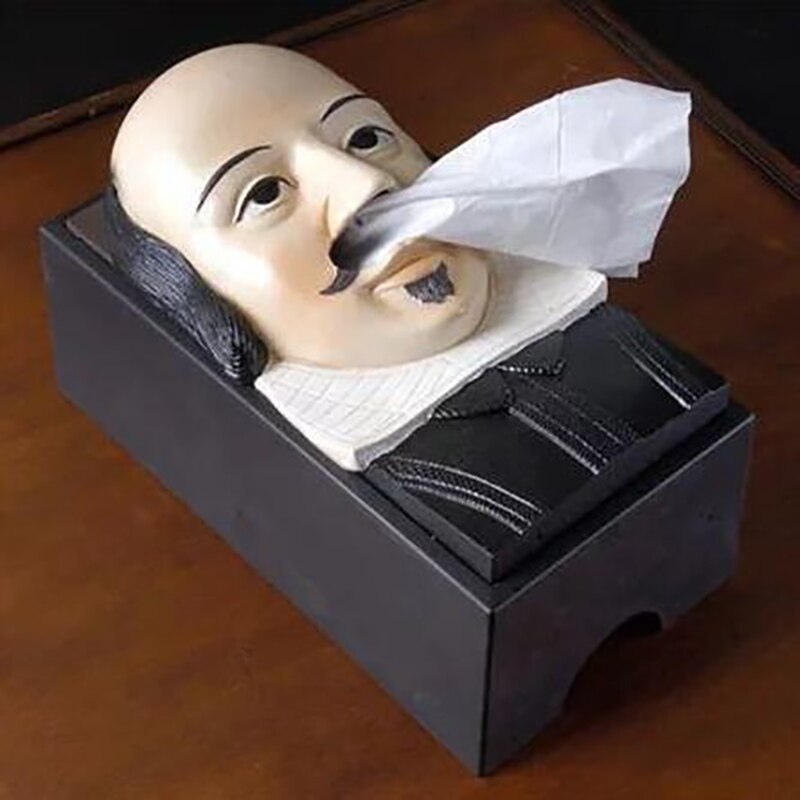 Easter stone portrait tissue box