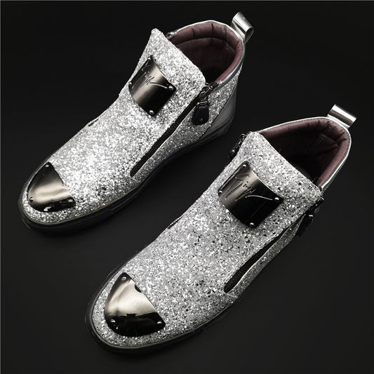 Sequined British Martin boots