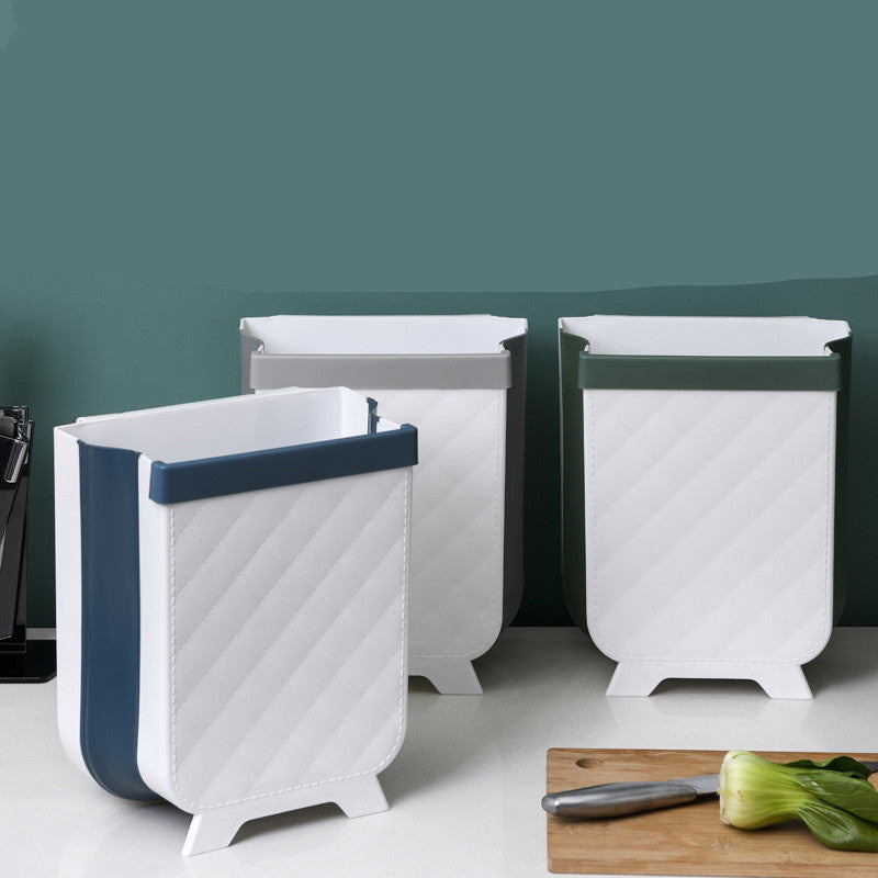 Kitchen folding trash can