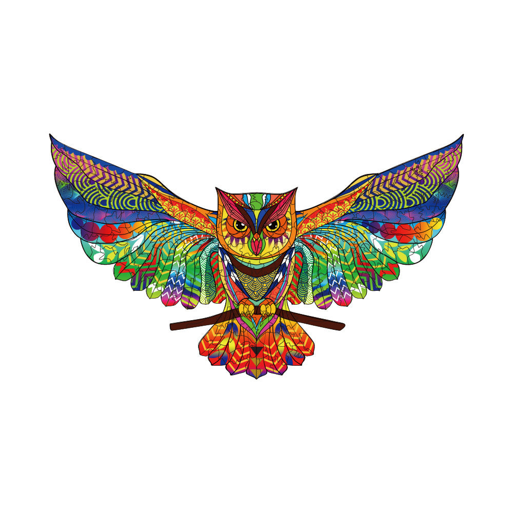 Creative Multicolor Owl Animal Alien 3D Wooden Puzzle