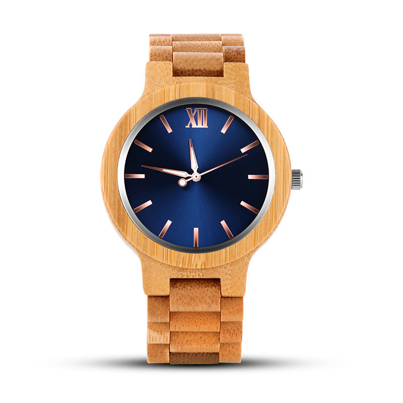 Wooden quartz watch