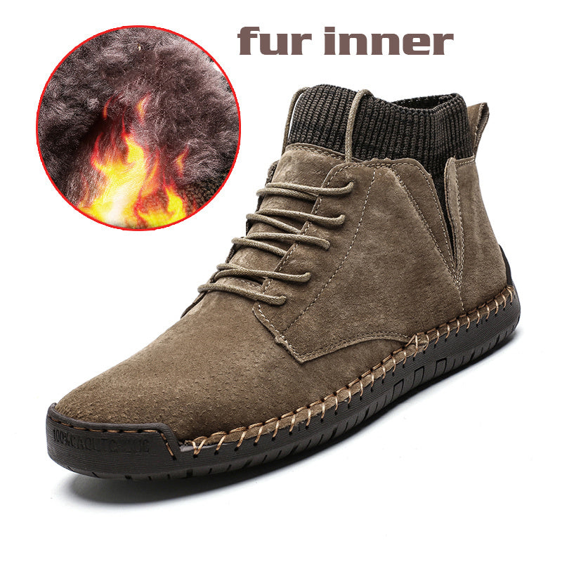 Men's Martin boots winter cotton