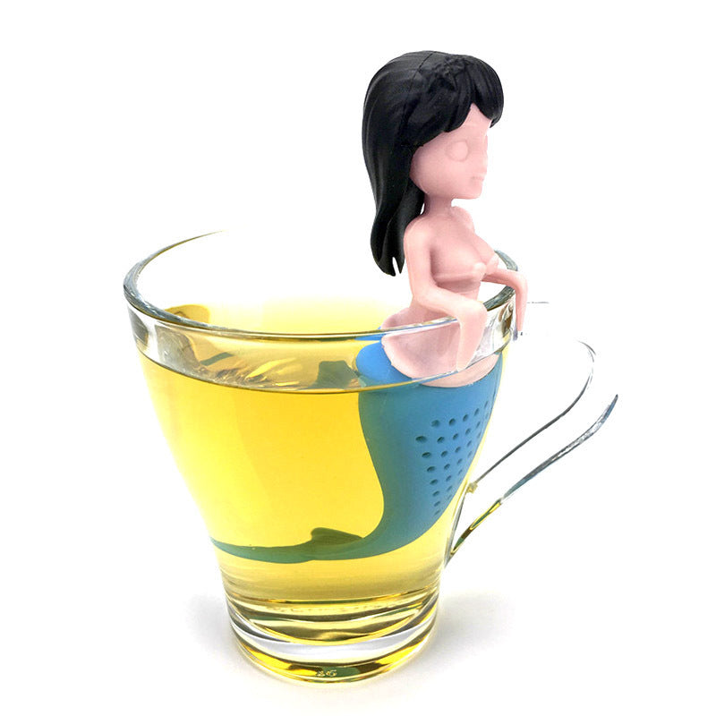 Mermaid silicone tea maker