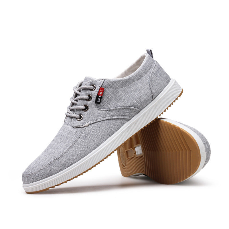 Canvas shoe lace up low