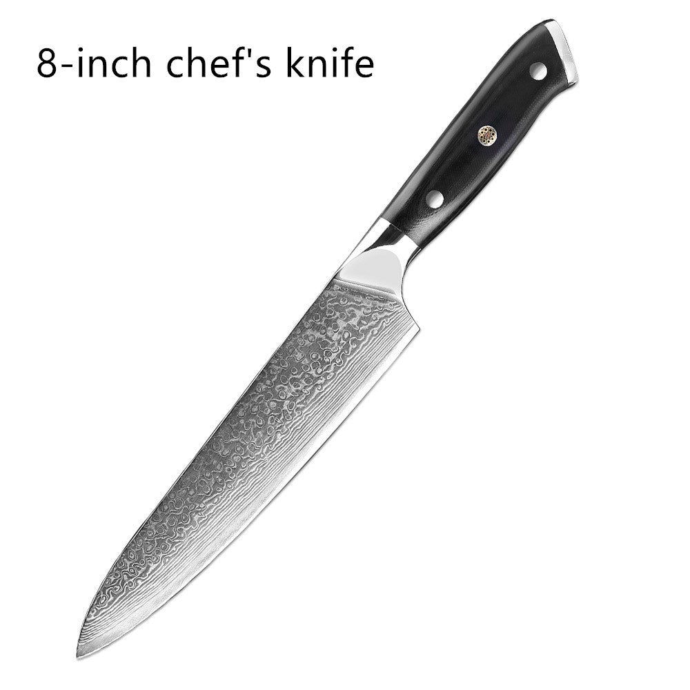 Damascus western style stainless steel chef's knife