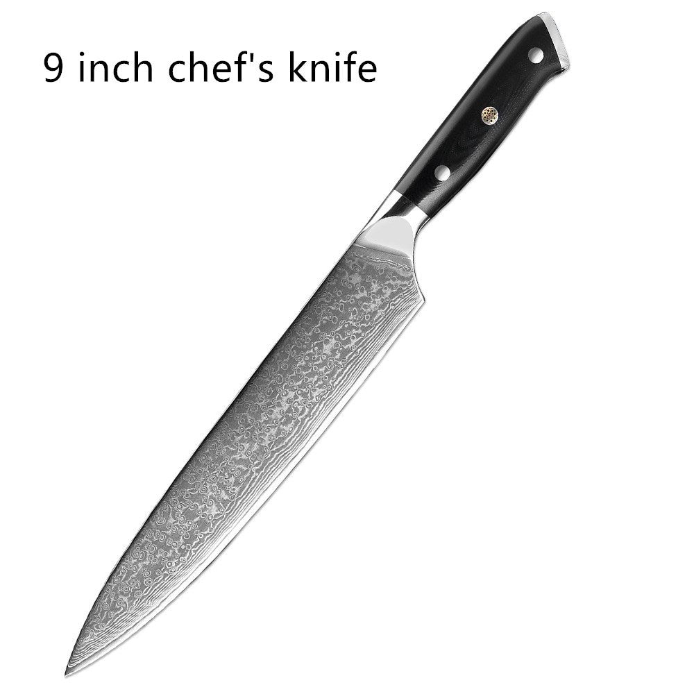 Damascus western style stainless steel chef's knife