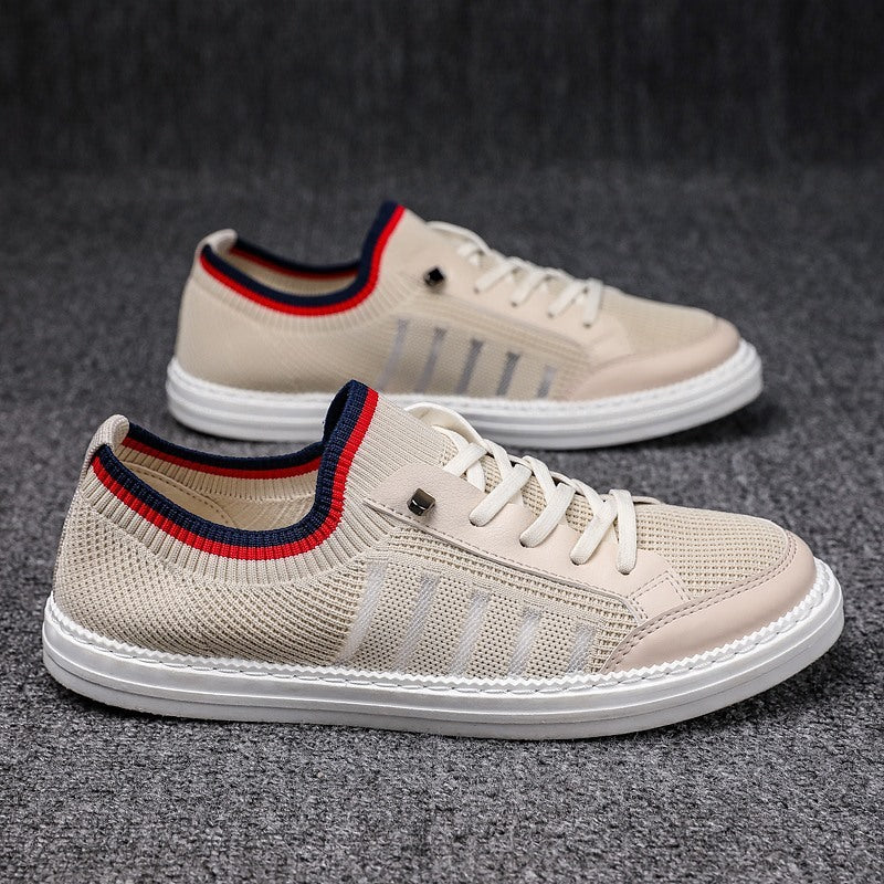 Flying woven British wild breathable sneakers