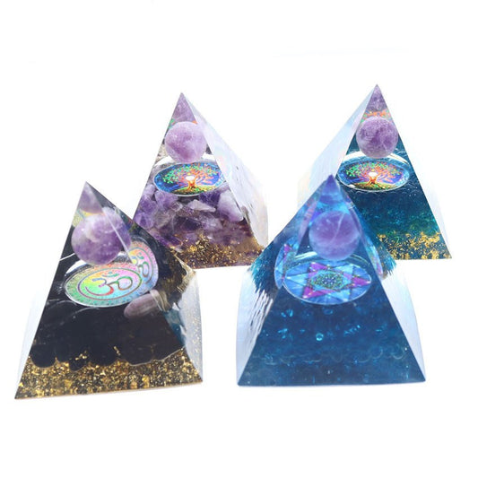 Crystal Ball Pyramid Ogang 3D Symbol Tree of Life