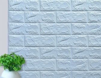 Self-adhesive Wallpaper Waterproof Anti-collision Background Wall Brick Wallpaper 3d Solid Wall Stickers Soft Bag