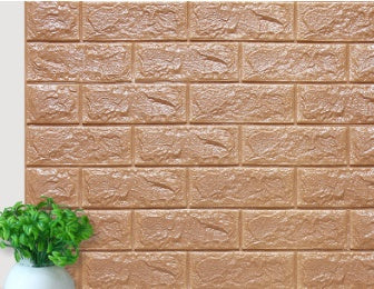 Self-adhesive Wallpaper Waterproof Anti-collision Background Wall Brick Wallpaper 3d Solid Wall Stickers Soft Bag