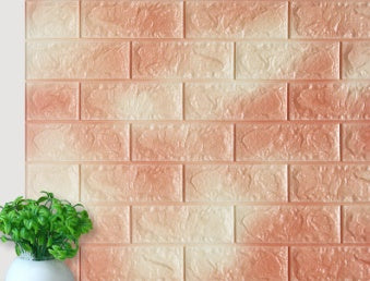 Self-adhesive Wallpaper Waterproof Anti-collision Background Wall Brick Wallpaper 3d Solid Wall Stickers Soft Bag