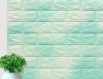 Self-adhesive Wallpaper Waterproof Anti-collision Background Wall Brick Wallpaper 3d Solid Wall Stickers Soft Bag