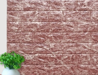 Self-adhesive Wallpaper Waterproof Anti-collision Background Wall Brick Wallpaper 3d Solid Wall Stickers Soft Bag