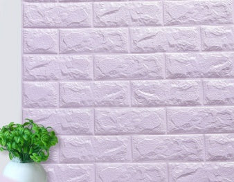 Self-adhesive Wallpaper Waterproof Anti-collision Background Wall Brick Wallpaper 3d Solid Wall Stickers Soft Bag