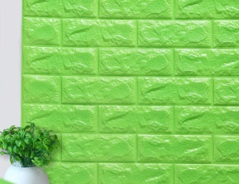 Self-adhesive Wallpaper Waterproof Anti-collision Background Wall Brick Wallpaper 3d Solid Wall Stickers Soft Bag