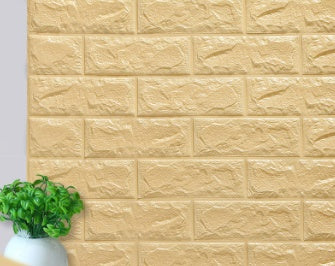 Self-adhesive Wallpaper Waterproof Anti-collision Background Wall Brick Wallpaper 3d Solid Wall Stickers Soft Bag