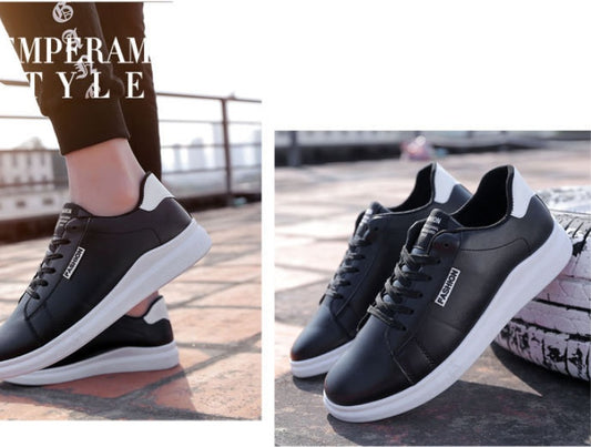 new white shoes white shoes male Korean version of the trend of wild England flat ulzzang men's shoes