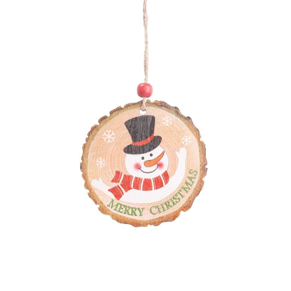 Christmas wooden pendant