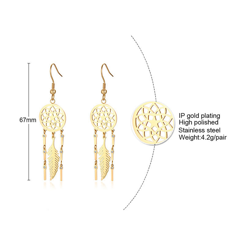 Dream Catcher Earrings Tassel Earrings