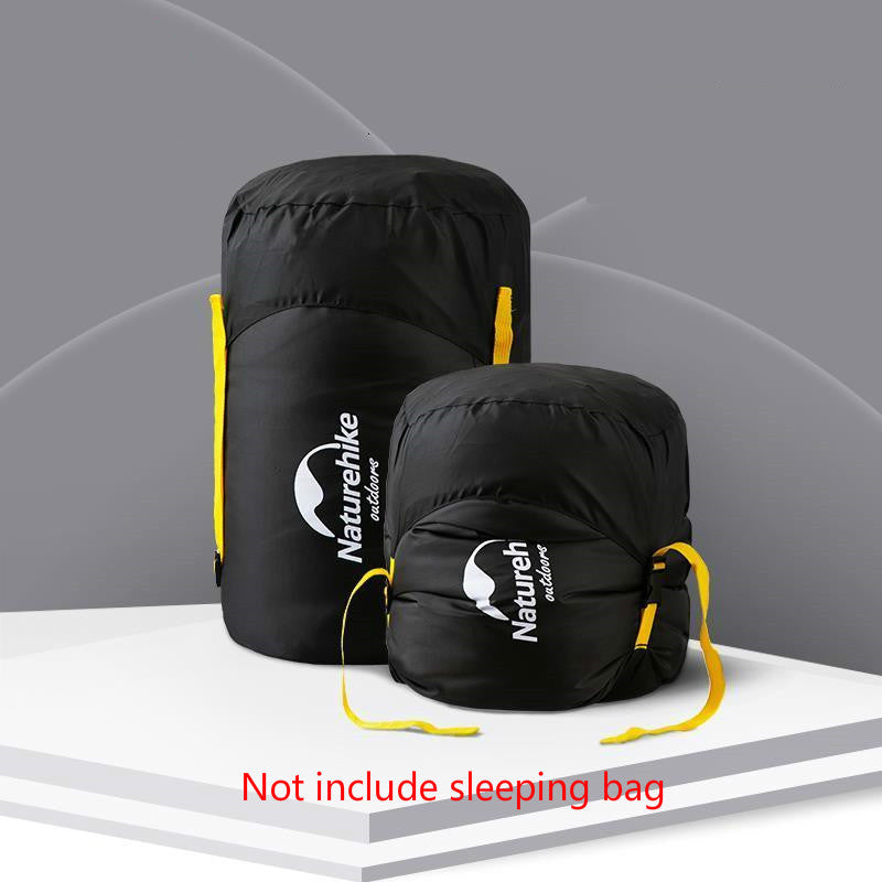 Multifunctional sleeping bag compression bag