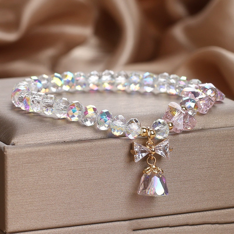 Colorful Crystal Bracelet Simple Mori Style Elegant