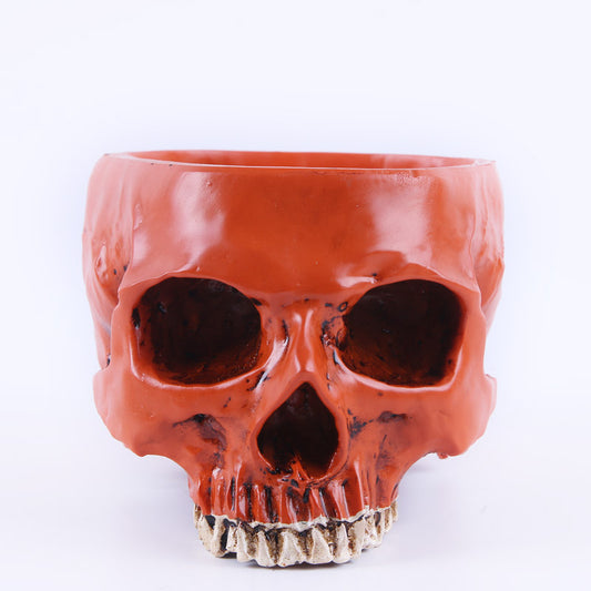 Skull flower pot