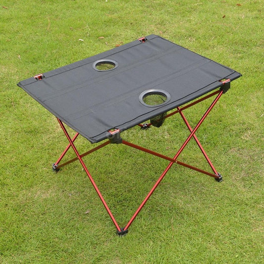 Aluminum alloy portable folding table