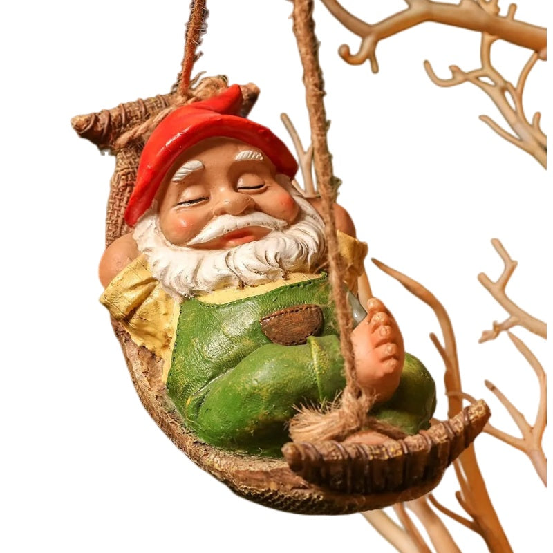 Cross-border Resin Pendants White Beard Old Farmer Leg Dwarf Gardening In Stock And Ready To Ship