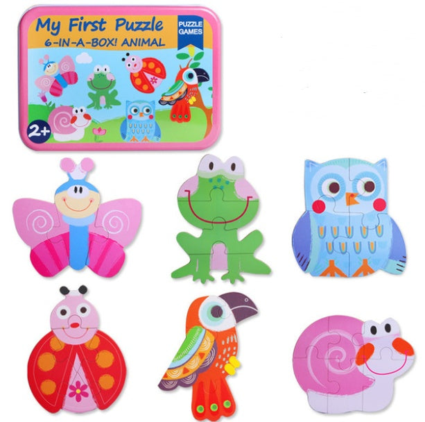 Children's wooden puzzle toys