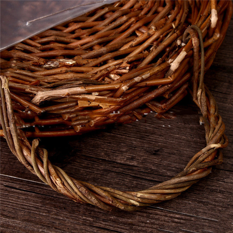 Wicker Gardening Garden Wall Decoration Hanging Basket