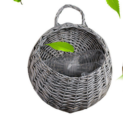 Wicker Gardening Garden Wall Decoration Hanging Basket