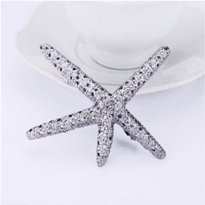 Feather Vintage Starfish Clip Side Clip Bangs Hair Clip