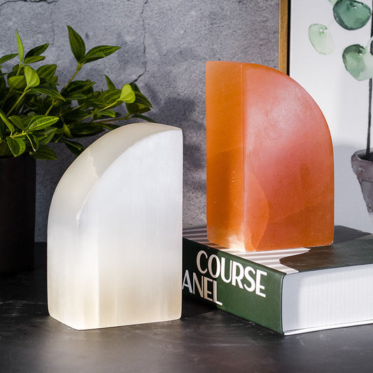 Minimalist Marble Book By Natural Ore Bookends Study Desktop Minimalist Decoration