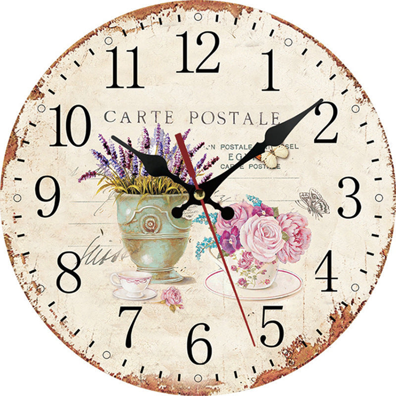 European Fashion Creative Wooden Clock