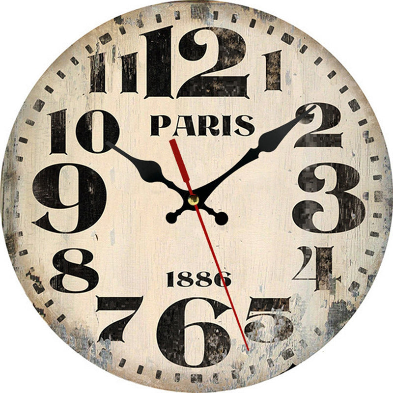 European Fashion Creative Wooden Clock