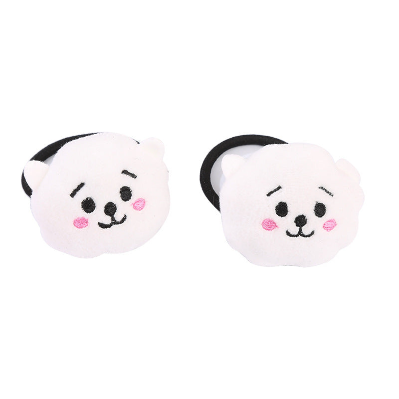 Cartoon Plush Doll Hair Band Love Hairpin Rabbit Hair Band Animal Hair Band