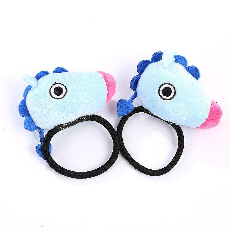 Cartoon Plush Doll Hair Band Love Hairpin Rabbit Hair Band Animal Hair Band