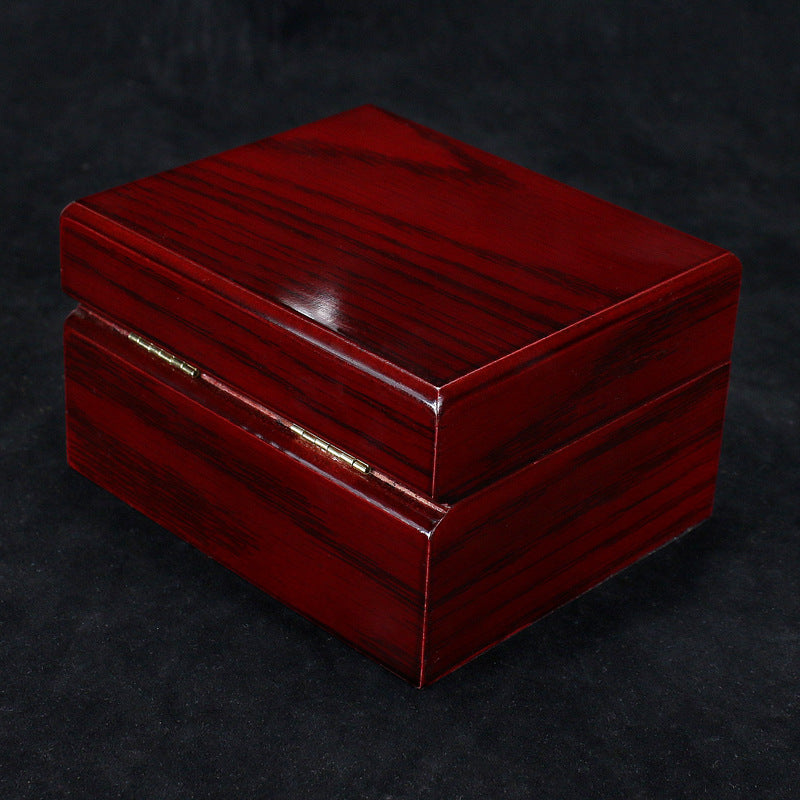 Painted Mahogany Wood Grain Wooden Jewelry Display Box