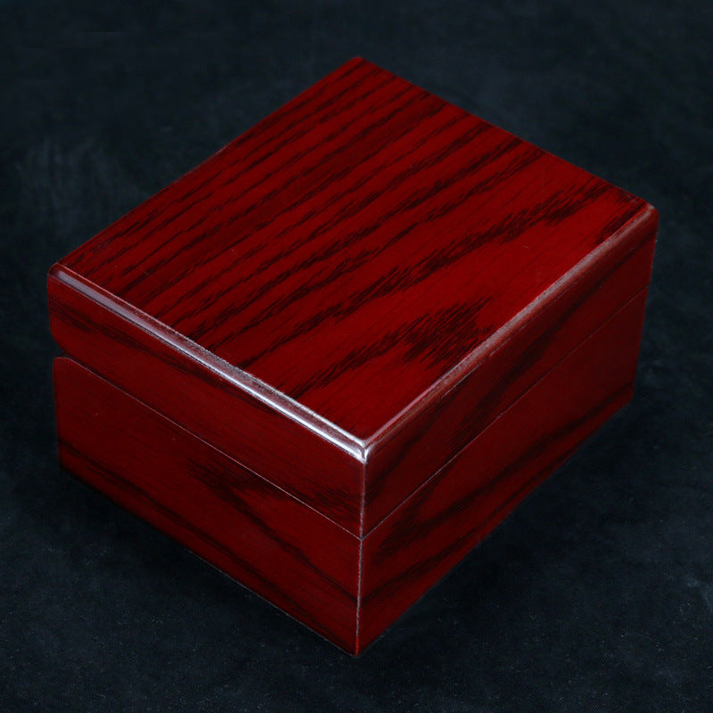 Painted Mahogany Wood Grain Wooden Jewelry Display Box