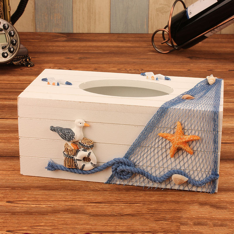 Mediterranean Style Creative Home Decoration Tissue Box