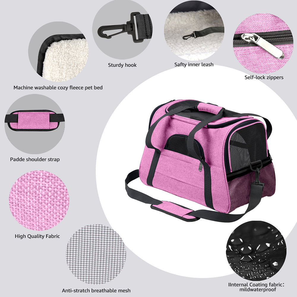 Portable Breathable Car Pet Bag Portable Foldable Pet Bag