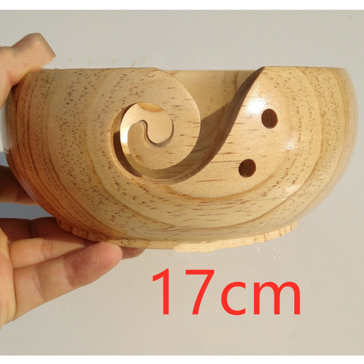 Handmade Wooden Yarn Bowl