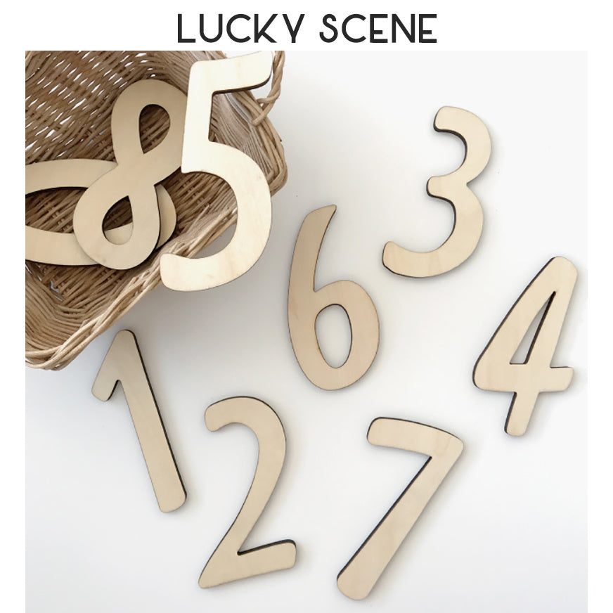 Wooden Wooden Sign Wall Sticker Birthday Alphanumeric Photo Props