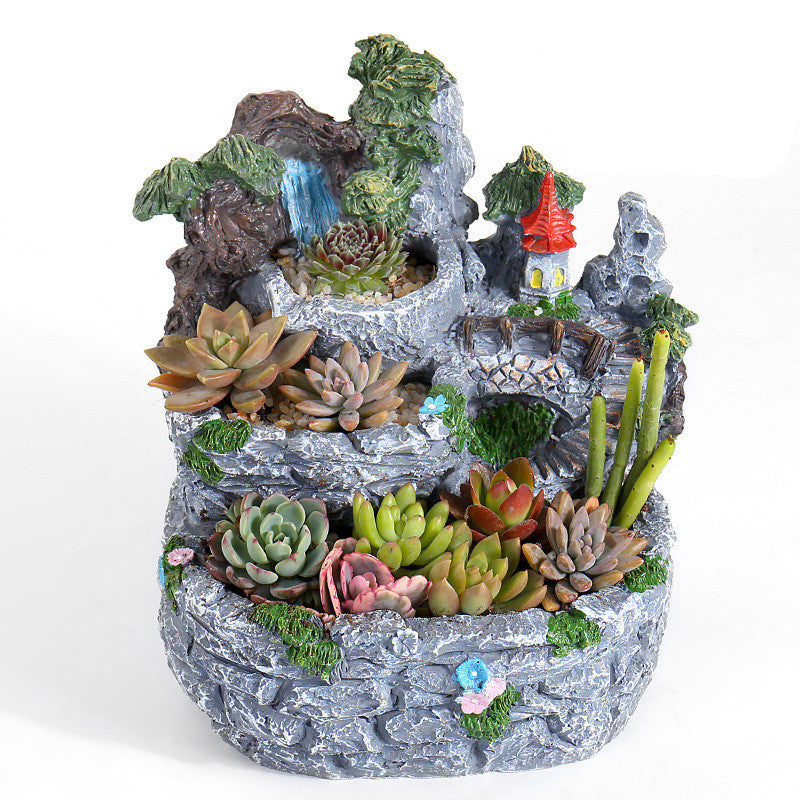 Small Succulent Plant Pots Micro Landscape Gardening Ornaments