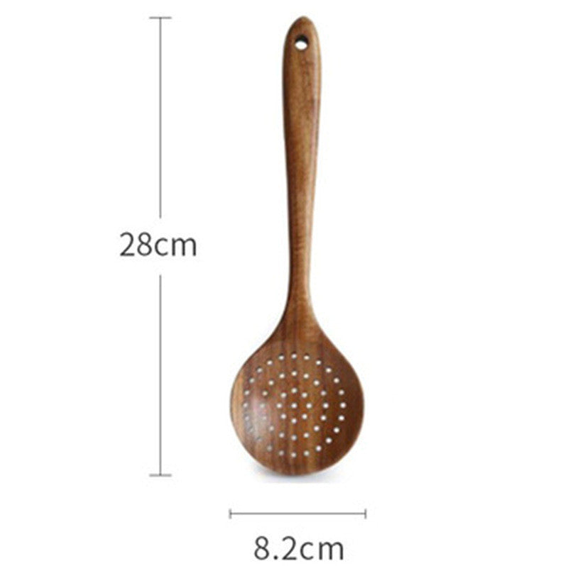 Jujube Wooden Tube Teak Wooden Shovel Storage Tableware