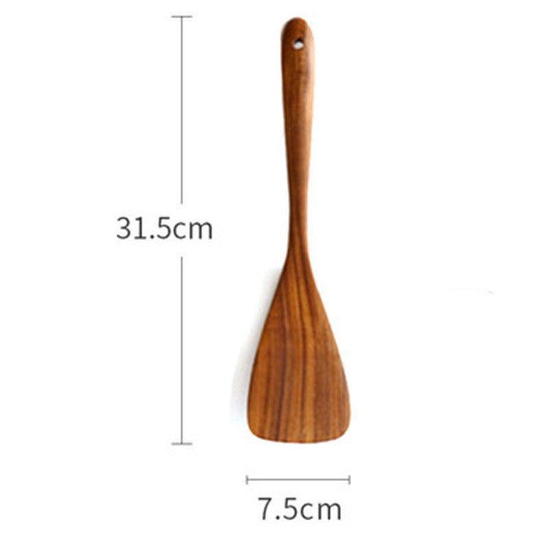 Jujube Wooden Tube Teak Wooden Shovel Storage Tableware