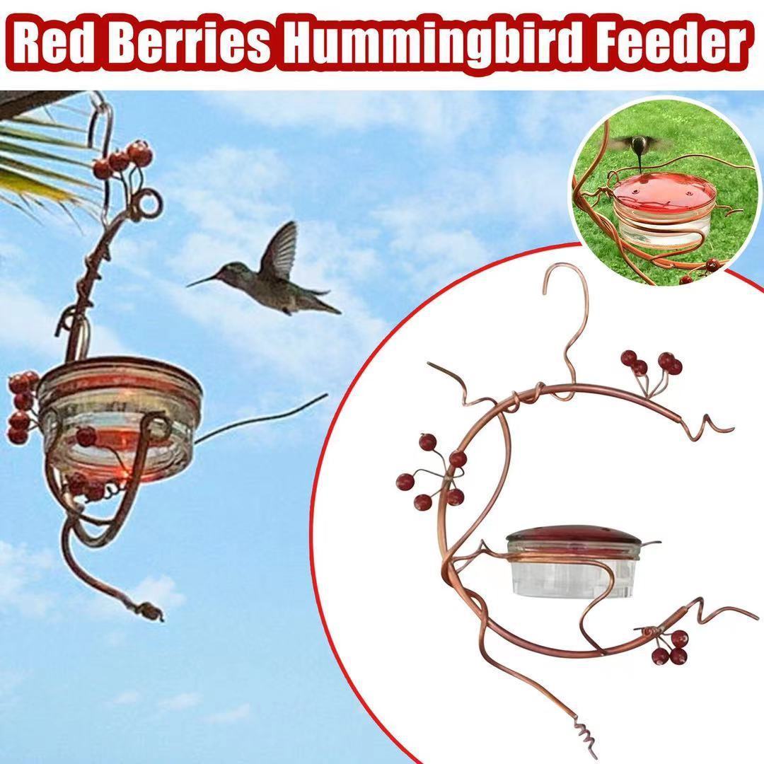 Cranberry Hummingbird Feeder Gardening Supplies