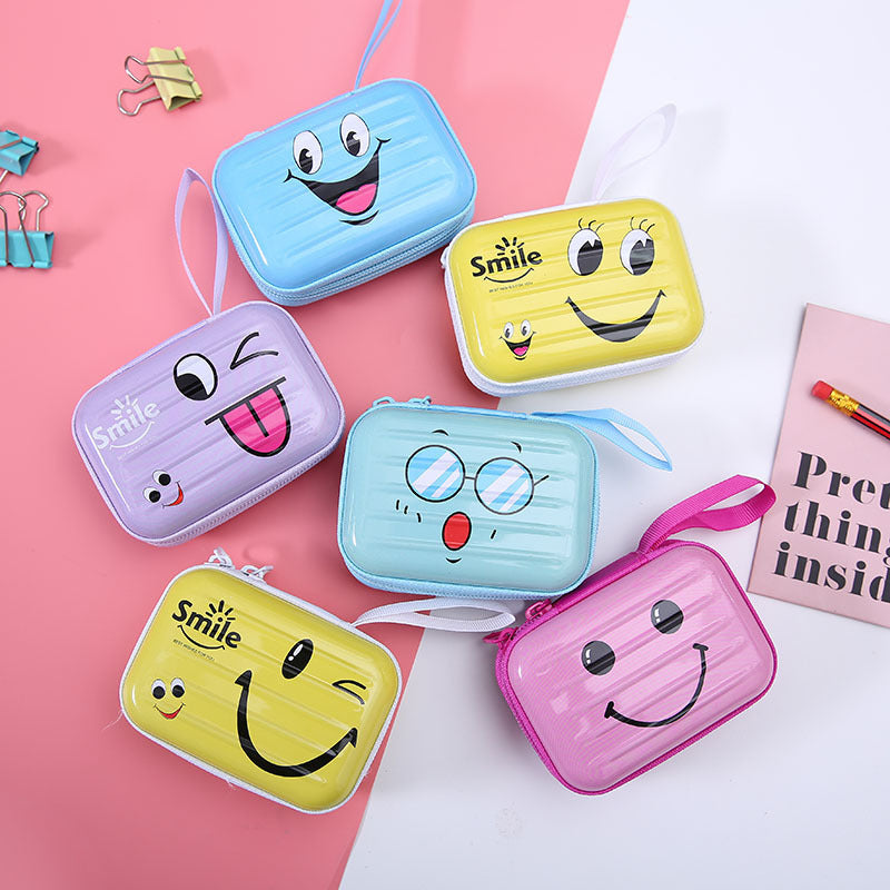 Cartoon Creative Tinplate Coin Purse Square Mini Key Coin Bag Storage Bag Children's Small Bag Wallet