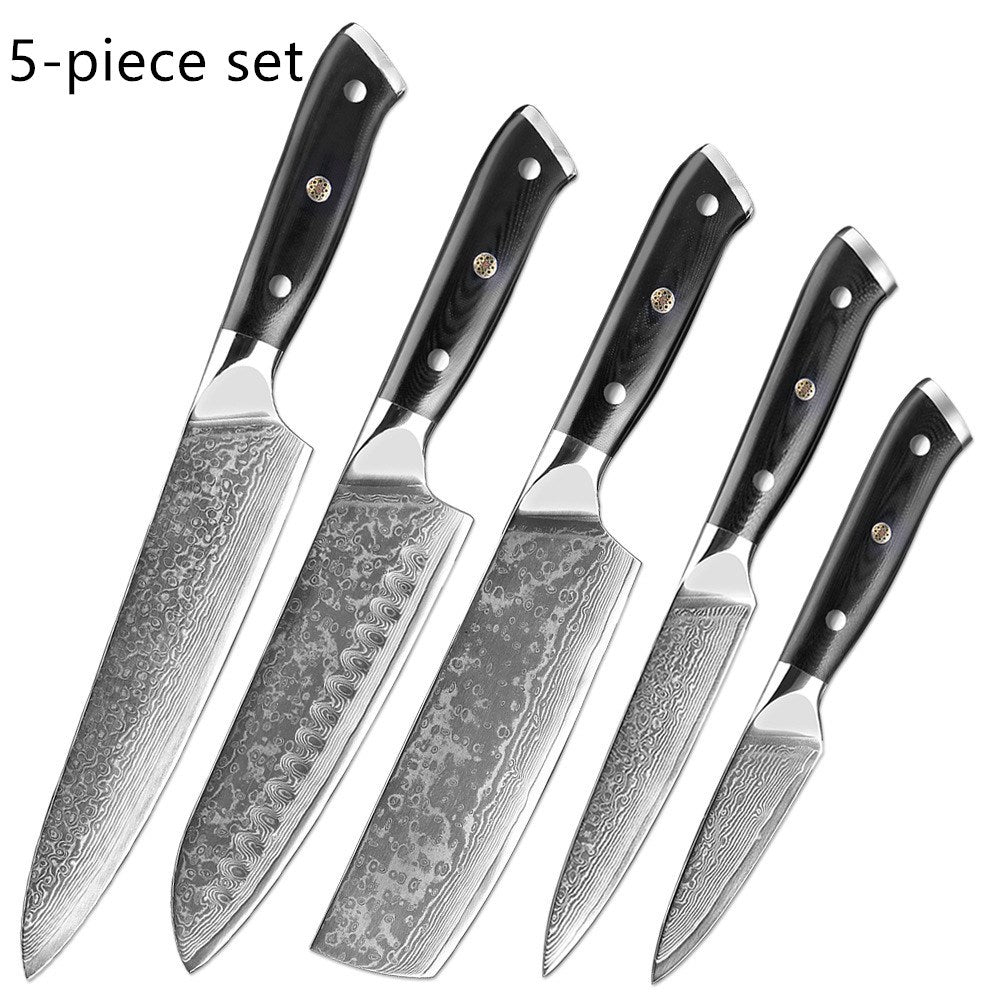 Damascus western style stainless steel chef's knife